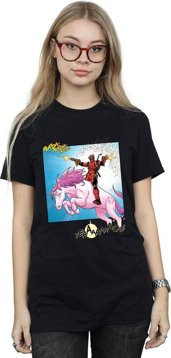 Actual product image Womens/Ladies Deadpool Hey You Cotton Boyfriend T-Shirt (3XL)