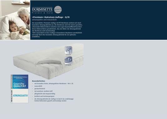 Produktbild Dormisette Matratzenauflage Premium (90 x 200 cm)