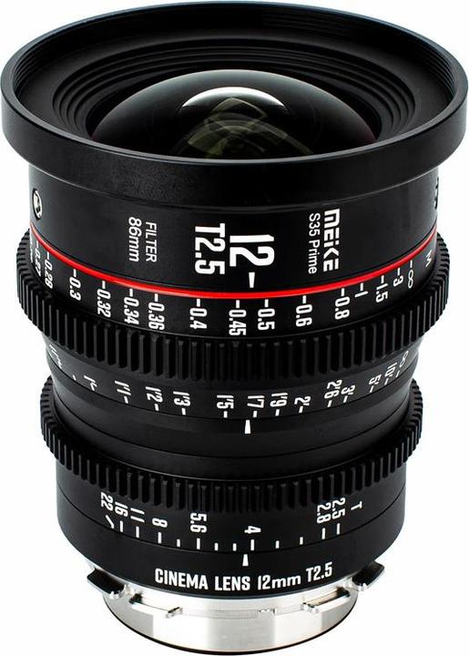 Actual product image Meike 12mm T2.5 Super 35 Prime Cinema Lens PL Mount (L-Mount)