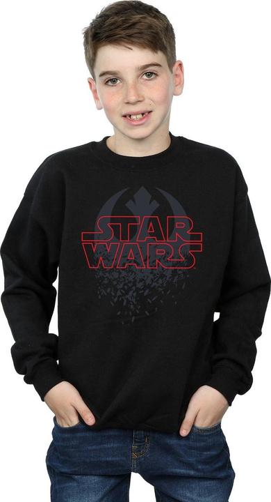 Actual product image Star Wars Boys The Last Jedi Shattered Emblem Sweatshirt (128)