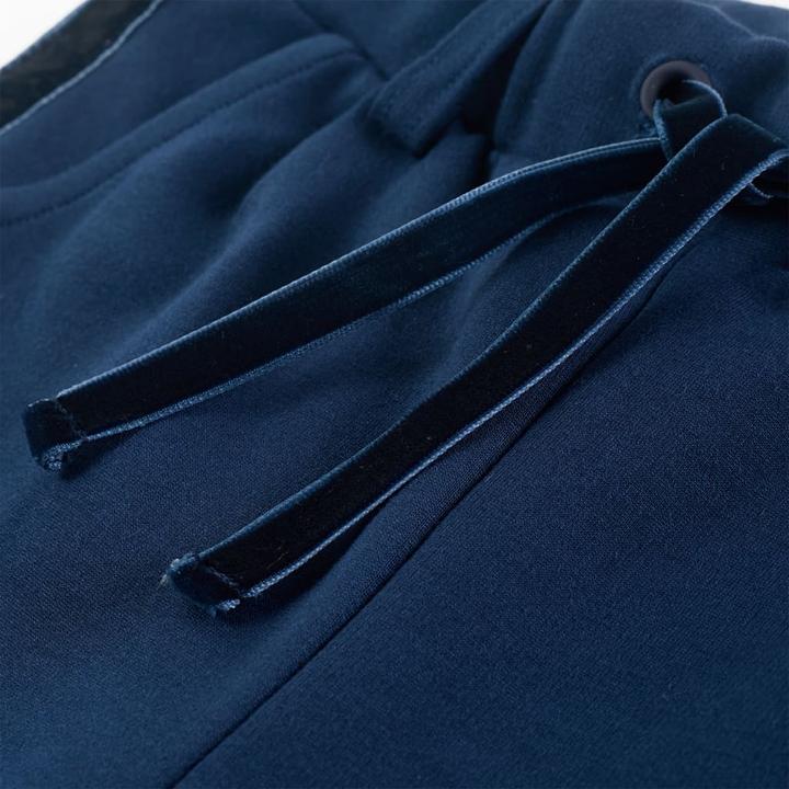 Produktbild VidaXL Kinderhose mit Schwarzen Zierleisten Marineblau (128)