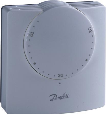 Actual product image Danfoss Room thermostat RMT-230 8-30 230V white without accelerator.