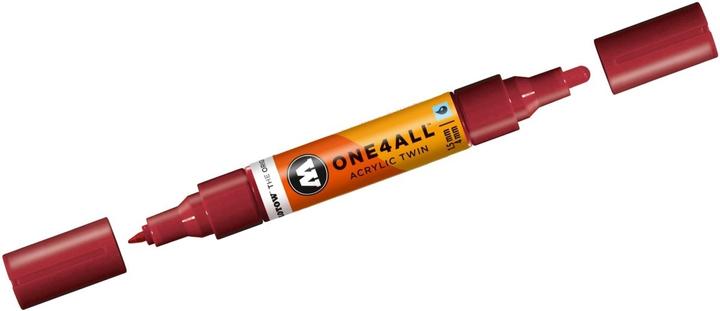 Actual product image Molotow Marqueur pour Maquettes - One4All Twin - Acrylique Bordeaux - 1,5/4mm - -086 - 15 cm (Burgundy, 4 mm, 1 x)