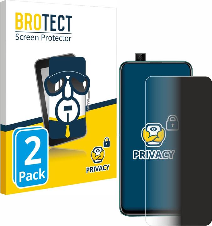 Actual product image BROTECT Anti-spy privacy film Blue light protection film (2 Piece, Huawei P Smart Z)