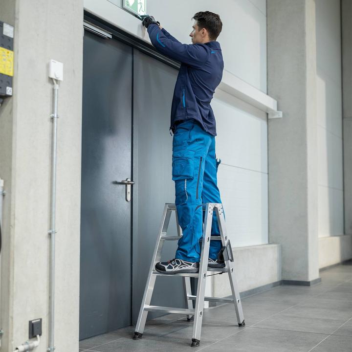 Actual product image Munk Stepladder with steps, double-sided access 2x9 steps (Stepladder, 7.30 cm)