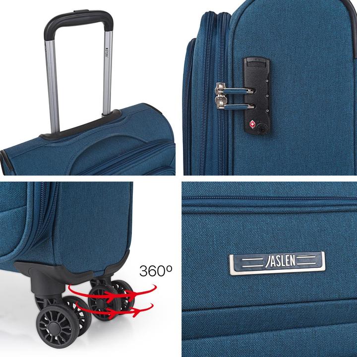 Actual product image Jaslen Trolley set (82.50 l, Hand luggage (up to 50 litres), M (50 - 90l))