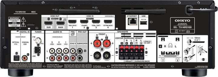 Image du produit Onkyo TX-NR5100 (7.2 canaux, FM)
