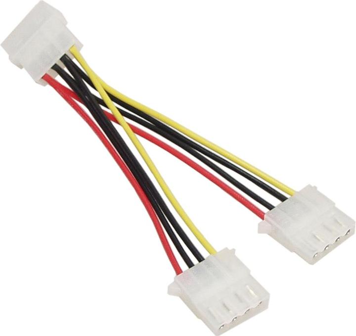 Actual product image PowerGuard 4-Pin Molex auf 2x Molex Y Kabel 15 cm
