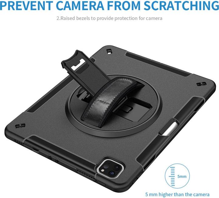 Image du produit 4smarts Grip pour boîtier durci (iPad Pro 12.9 2020 (4. Gen), iPad Pro 12.9 2022 (6e génération), iPad Pro 12.9 2021 (5ème génération), iPad Pro 12.9 2018 (3. Gen))