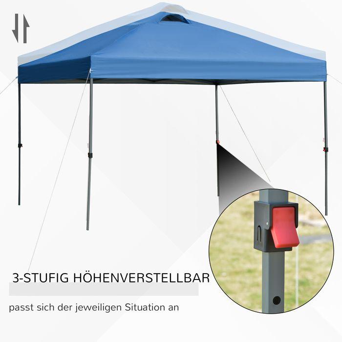 Produktbild Swisshandel24 Faltpavillon ca. 3x3m, wasserdicht, Blau (11500 cm, 295 cm)