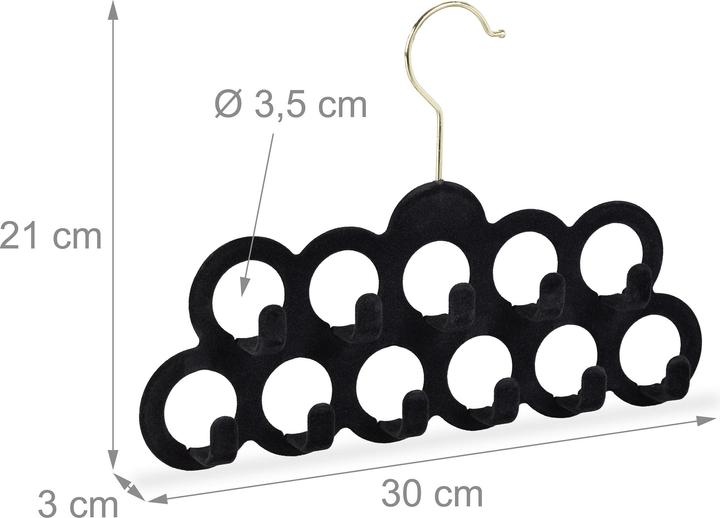 Actual product image Relaxdays Scarf Hanger, 360° Swivel Hook (1 x)