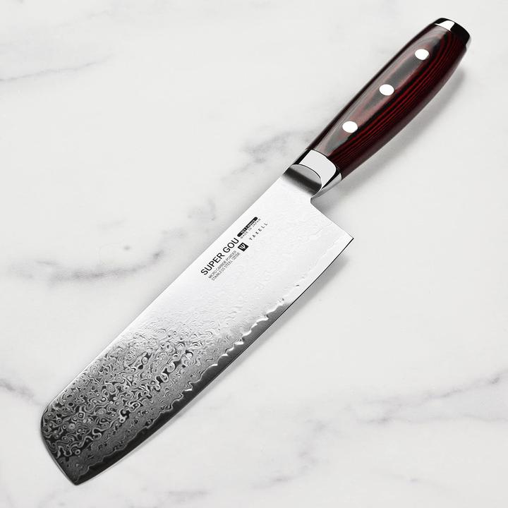 Actual product image Yaxell Nakiri knife SUPER GOU 161 Damascus, 161-ply (18 cm)