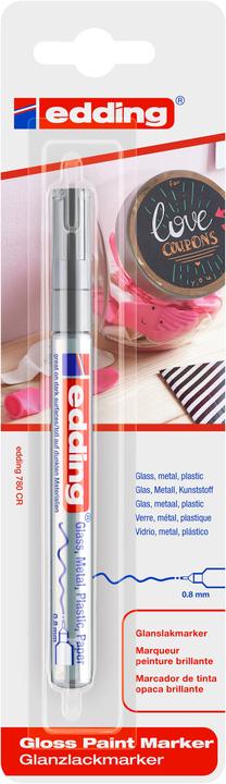 Produktbild Edding 780 Glanzlack-Marker (Silber, 0.80 mm, 1 x)