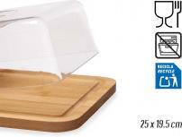 Image du produit Kinvara plat à fromage rectangulaire en bambou avec couver