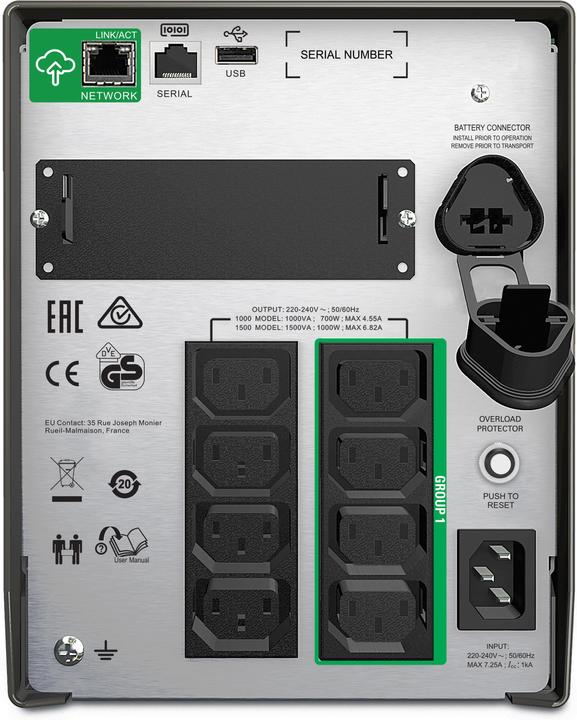 Productafbeelding APC Smart-UPS (1000 VA, 700 W, Lijninteractief UPS)