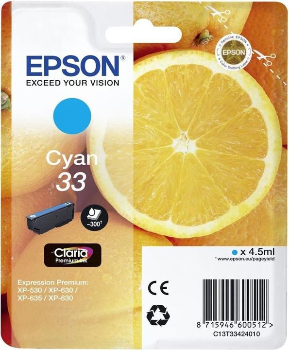 Actual product image Epson 33 Claria Premium (C)