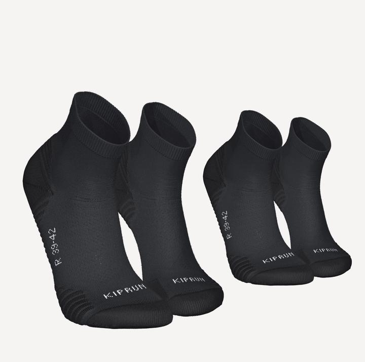 Image du produit Kiprun Chaussettes de course mi-hautes épaisses pack de 2 - Run 500 (39, 42)