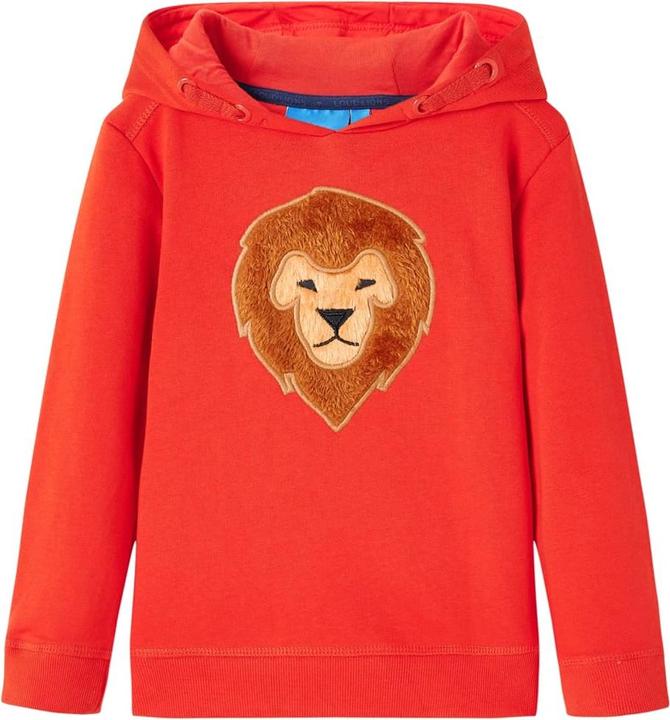 Immagine prodotto VidaXL Maglia con cappuccio per bambini rosso 116,Materiale: 92% cotone. 8 (116)