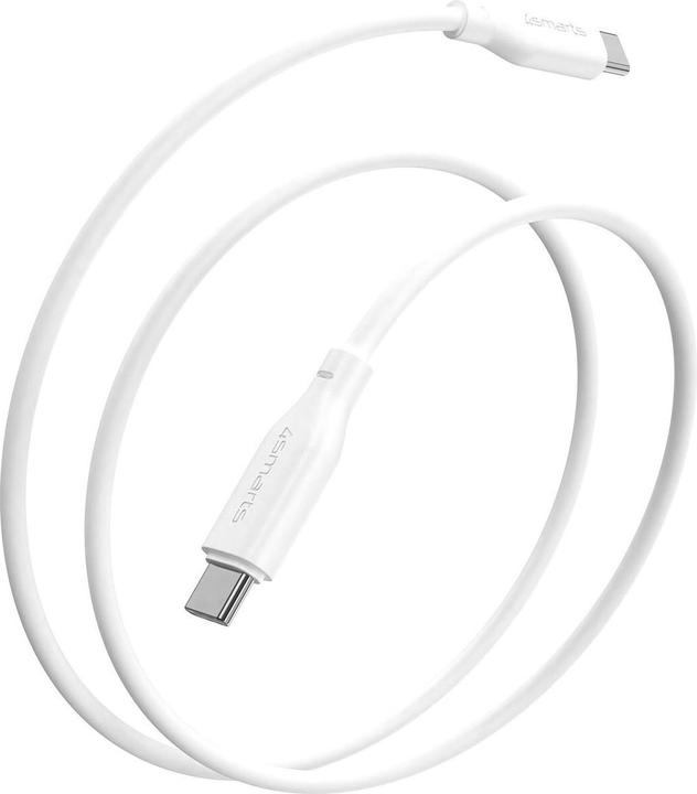 Produktbild 4smarts USB-C / USB-C Silikon-Kabel High Flex 60W 1,5m weiss (1.50 m, USB 2.0)