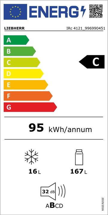 Etichetta energetica Liebherr IRc4121-22 (182 l)