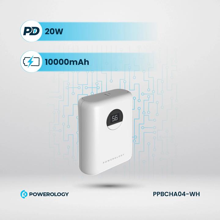 Immagine prodotto Powerology Banca di potenza ultracompatta 10000mAh PD 20W (10000 mAh, 20 W)