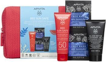 Actual product image Apivita Bee Sun Safe Anti-Stain And Anti-Aging Cream Spf50 Set Of 5 (Sun cream face, SPF 50)