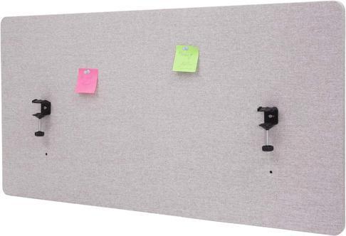 Image du produit Mendler Cloison acoustique de bureau, écran d'intimité de bureau, double paroi tissu/textile - 120x60cm