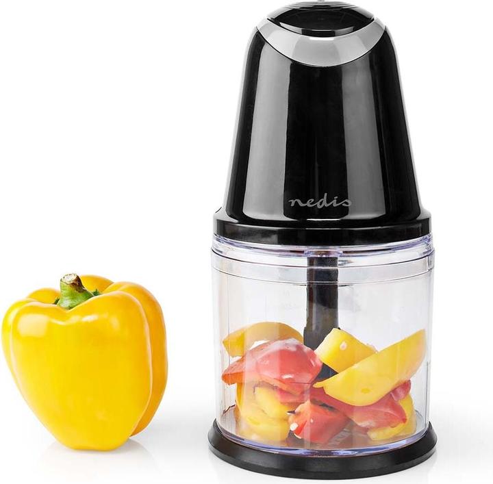 Actual product image Nedis KAMC200CBK Food Chopper 260 W 0.5 l Plastic 2 Speed Turbo Function (500 ml, 260 W)