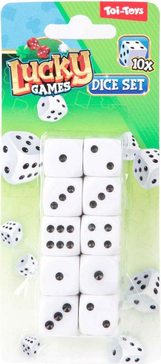 Productafbeelding Toi-Toys Lucky Games Würfel auf Karte, 10 Stk.