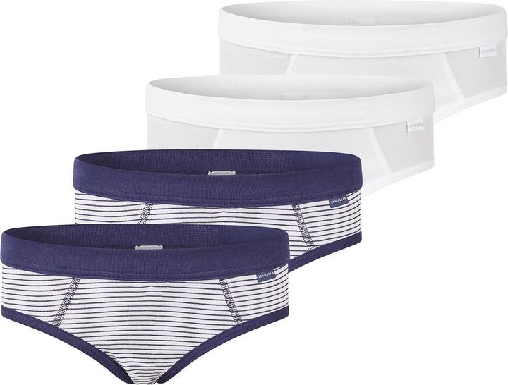Immagine prodotto Schiesser Confezione da 4 slip sportivi da bambino in cotone organico a coste sottili (128, confezione da 4)