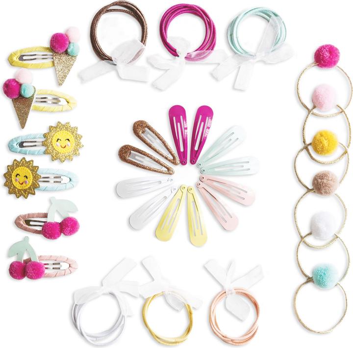 Image du produit Papierdrachen 48 Barrettes & élastiques à cheveux - Glace (Élastiques à cheveux)