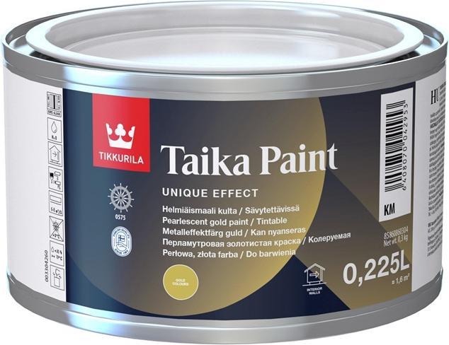 Produktbild Tikkurila PAINT,OPAQUE PEARL GOLD TAIKA KM 0.225L (Pearl Gold)
