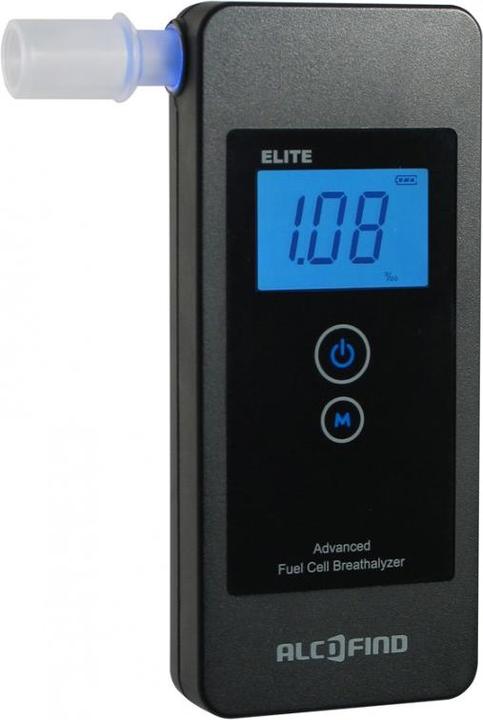 Immagine prodotto Hi-tech medical ALCOFIND ELITE Etilometro Nero Sensore elettrochimico al platino Display incorporato
