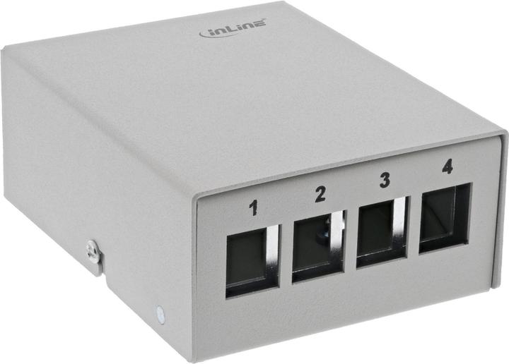 Immagine prodotto InLine Scatola del pannello patch montata a superficie per 4x Keystone RJ45