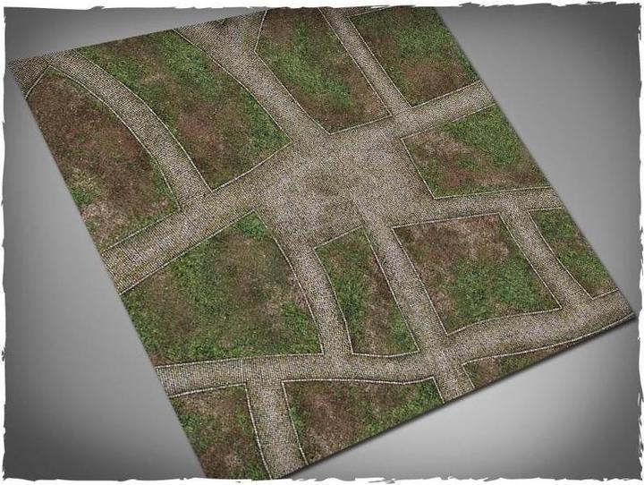 Deep-Cut Studio 13MAT44P - Spielmatte - Cobblestone Streets, PVC Matte, Grösse 122 × 122 cm (Kunststoff)