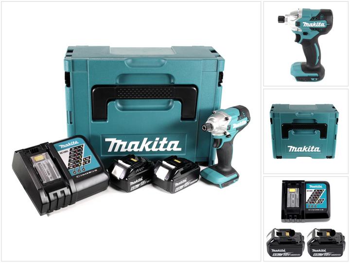 Produktbild Makita DTD 156 RGJ Akku Schlagschrauber 18V 155Nm + 2x Akku 6,0Ah + Ladegerät + Makpac (Akkubetrieb)