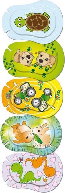 Actual product image Master Aid Eye patch Happy Junior 50 pieces (50 x)