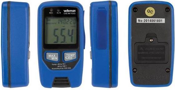 Immagine prodotto Velleman Registratore Di Dati Per Temperatura E Umidità Con Interfaccia USB (Termometro)