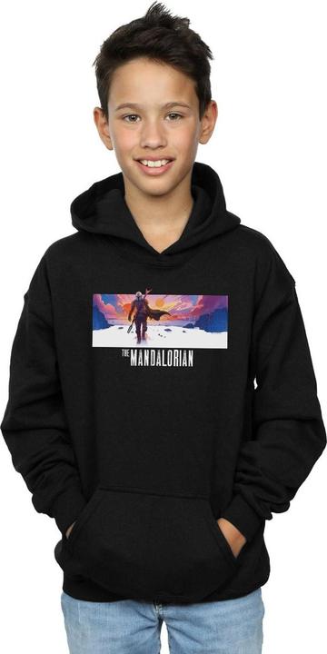 Immagine prodotto Star Wars The Mandalorian Landscape Felpa con Cappuccio Ragazzi (116)
