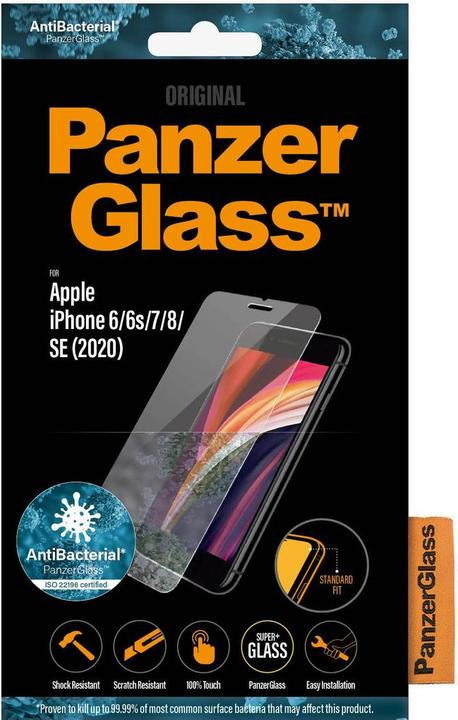 Actual product image PanzerGlass standard fit (1 Piece, Apple iPhone 6, Apple iPhone 6s, Apple iPhone 7, Apple iPhone 8, Apple iPhone SE (2nd Gen), Apple iPhone SE (3rd Gen))