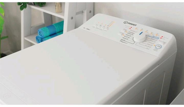 Produktbild Indesit BTW L60400 DE Toplader-Waschmaschine 6 kg 1000 U/min C Weiss (6 kg, Unten, EU-Stecker)