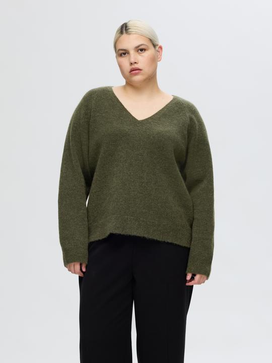 Actual product image Selected Femme V-neck knit jumper (XL)