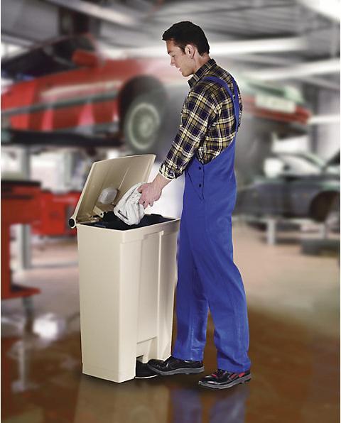 Actual product image Vepa Bins Industrial pedal bin, capacity 30 l, white. (30 l)