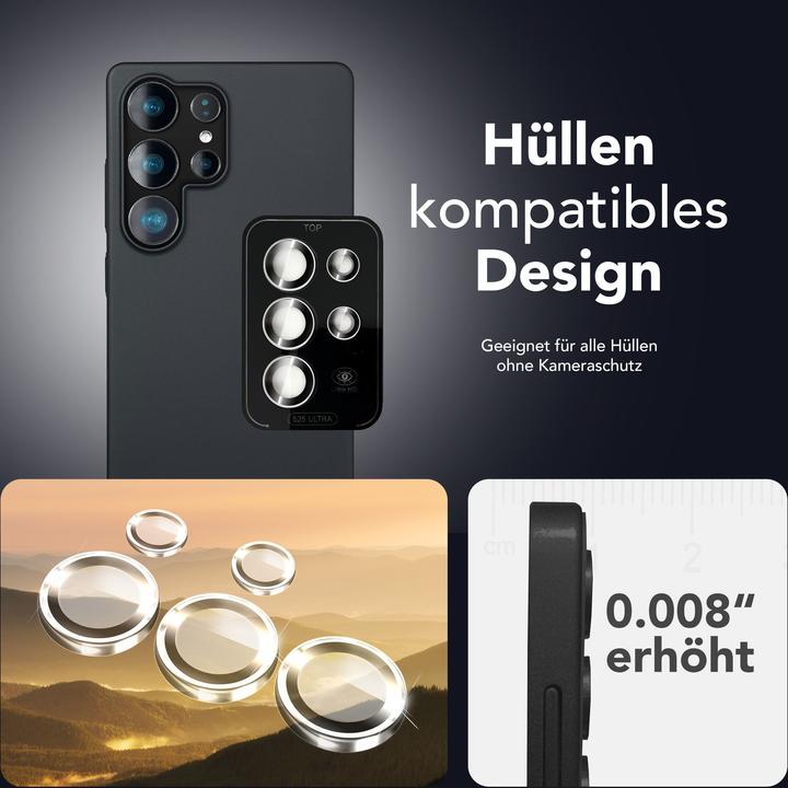 Produktbild Nalia Focus.Pro CLX - Kameraschutz Linsenglas Reflexionsfrei - Camera Lens Protector (1 Stück, Samsung Galaxy S25 Ultra)