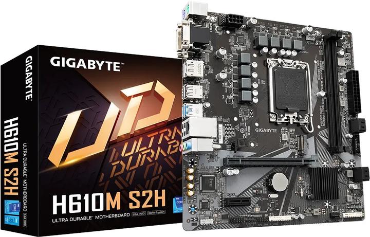 Produktbild Gigabyte MB S2H H610,S1700,mATX,Intel (LGA 1700, Intel H610 Express, mATX)