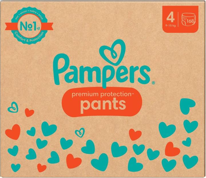 Actual product image Pampers Premium Protection Pants (Size 4, Monthly box, 168 Piece)