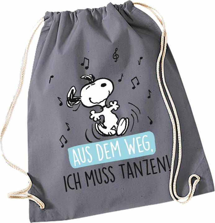 Image du produit United Labels The Peanuts "Je dois danser!" - Sac à dos en tissu, 37 x 46 cm, coton