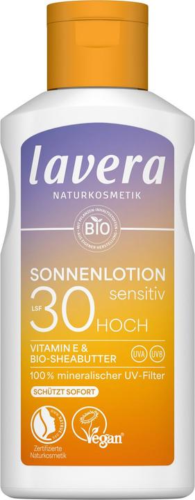 Lavera Sonnenlotion sensitiv LSF30 Flasche 100 ml (Sonnenlotion, SPF 30, 100 ml)