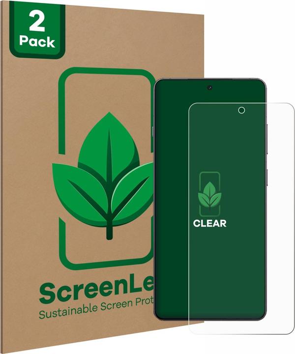 Image du produit ScreenLeaf Film de protection d'écran, Protection d'écran Écologique, Clear, Anti-Rayures (2 pièce(s), Alcatel 5)