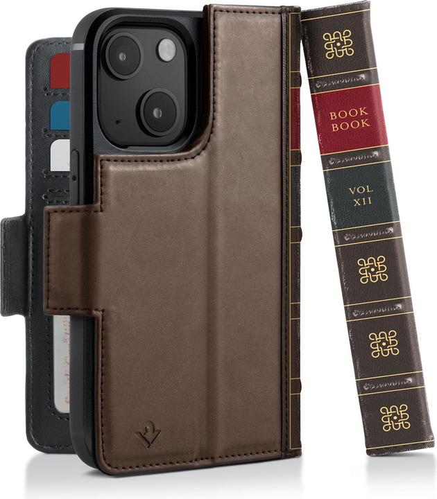 TwelveSouth Book Cover Vintage Book brown (Apple iPhone 14)